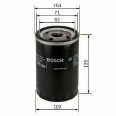 Bosch 0986Tf0087 Yağ Filtresi Starex H100 / L200 L300 Pajero 2.5D
