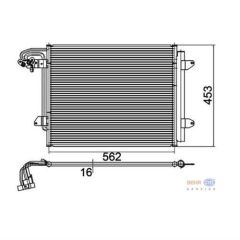 BEHR 8Fc351301-051 Klima Radyatörü Caddy Iıı 2004 Sonrası Touran 03-