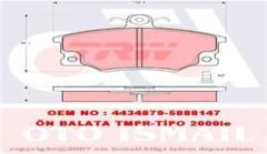 Trw Gdb458 Fren Balatası Ön Tempra 1990 Sonrası Ym Tıpo Uno Punto I 1993 Sonrası /