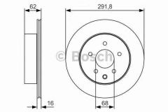Bosch 0986479S31 Fren Diski Arka Koleos 2008 Sonrası / 300Zx 2003 Sonrası Qashqaı 0