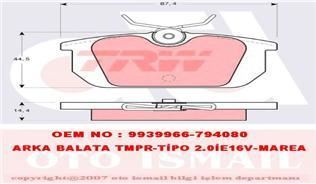 Trw Gdb466 Fren Balatası Arka Tempra 2.0 Tıpo Marea / 33 1983 Sonrası 145