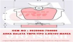 Trw Gdb466 Fren Balatası Arka Tempra 2.0 Tıpo Marea / 33 1983 Sonrası 145