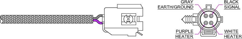 Delphi Es20044-12B1 Oksijen/Lambda Sensörü Chrysler Neon 2.8L. 2.0L; Neo