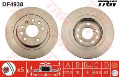 Fren Diski Arka Astra H 2004 Sonrası Gtc 2.0 Turbo Zafıra B 2005 Sonrası Düz 278Mm