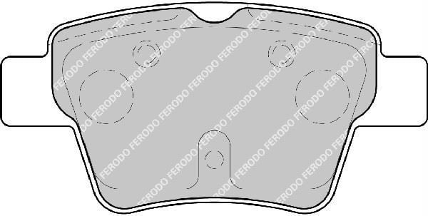 Ferodo Fdb1784 Fren Balatası Arka 207 2006 Sonrası 307 2000 Sonrası / C4 2004 Sonrası Küçük