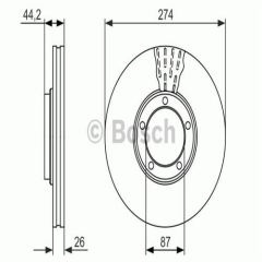 Bosch 0986479S79 Fren Diski Ön Starex Ym 03-08 H100 Kamyonet 04-1