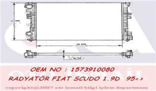 VALEO 731166 SU RADYATÖRÜ ULYSSE 94- SCUDO 95- / ZETA 94- / 806 9