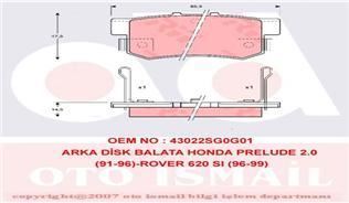 Trw Gdb774 Fren Balatası Arka Cıvıc 95-01 Accord 90-98  Jazz 02-0