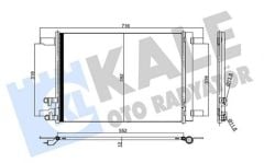 KALE 357395 Klima Radyatörü Kondenser (VW GOLF 14- PASSAT 14- AUDI A3 13- SEAT LEON 12- SKODA OCTAVI 12-)