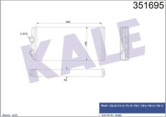 Kale 351695 Kalorifer Al/Mknk Volvo Fh 12-Fh 16-Fm 7-Fm 9-Fm 10-F