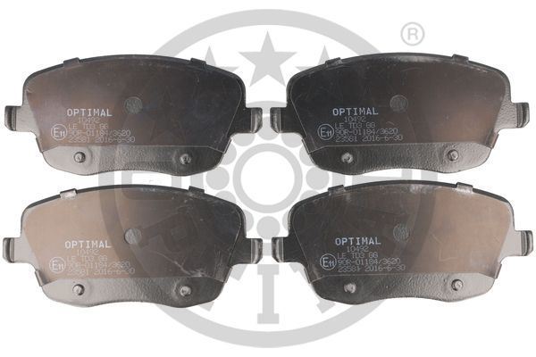 Optimal Bp10492 Optimal Fren Balata Seti Diskli Fren Cordoba6L2 -