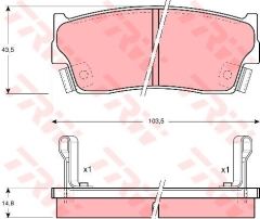 Trw Gdb885 Fren Balatası Ön X-90 Vıtara 90-98 3 Kapı