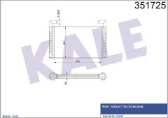 Kale 351725 Kalorifer Al/Brz Renault Trucks Magnum 335×226×32