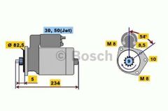 Bosch 1107103 Marş Motoru Golf Iıı Polo Caddy Iı Kombı 9K9B / Ibı