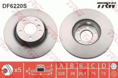 Trw Df6220S Fren Diski Ön Bmw X3 Bmw X4 Havalı 328Mm