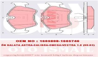 Trw Gdb951 Fren Balatası Ön Fıssız Astra F 1991 Sonrası Vectra A 1988 Sonrası Omega