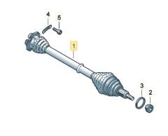 MGA 73629 AKS KOMPLE SOL-OTOMATIK VITES - (VW : POLO 02-08 / SEAT : IBIZA 02-10 / SKODA : FABIA 05-08)