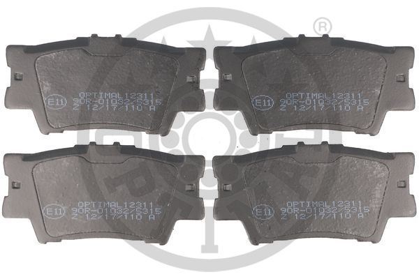 Optimal Bp12311 Optimal Fren Balata Seti Diskli Fren Camry Stufen