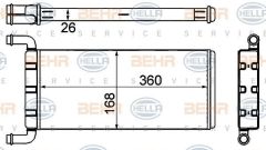 BEHR 8Fh351333-214 Kalorifer Radyatörü Crafter 2006 Sonrası / Sprınter 06-