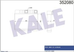 Kale 352080 Kalorifer Bmw 3×3 E46 1998 Sonrası Al Pl Brz
