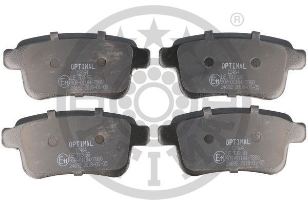 Optimal Bp12464 Optimal Fren Balata Seti Diskli Fren Cıtan Kasten