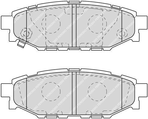 Ferodo Fdb1947 Fren Balatası Arka Forester 08-12 Impreza 08-12 Le