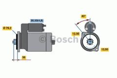 Bosch 1120406 Marş Motoru Golf V Polo Jetta / A3 / Cordoba Ibıza