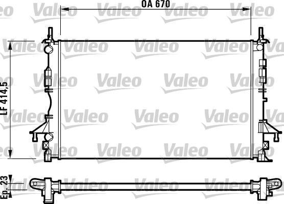 VALEO 732827 SU RADYATÖRÜ LAGUNA II 00- 1.6 16V 1.8 16V 1.9 DCI 2