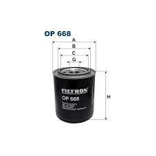 Filtron Op668 Yağ Filtresi Scanıa 4 Seri 94-164 -G G230 - G490 -P