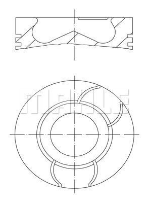 Mahle 400312 Pıston Segman 0.50 -0.20Mm Kısa 206 307 C3 Fıesta 1.