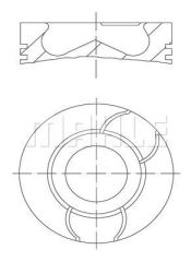 Mahle 400312 Pıston Segman 0.50 -0.20Mm Kısa 206 307 C3 Fıesta 1.