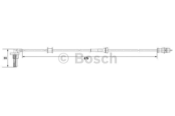 Bosch 265007533 Abs Sensörü Arka Sağ Kangoo 01-