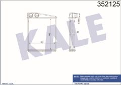 Kale 352125 Kalorifer Mercedes Benz W169 04=- W245 05=- Mını Coop