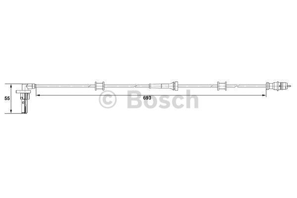 Bosch 265007534 Abs Sensörü Arka Sol Kangoo 01-