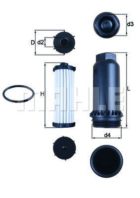 Mahle Hx151Kıt Otomatik Şanzıman Yağ Filtresi Focus Cmax Mondeo K