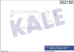 Kale 352150 Kalorifer Sprınter W901-W905 2000 Sonrası Al Pl Brz