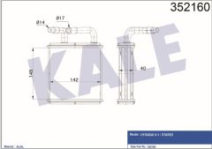 Kale 352160 Kalorifer H1 Starex 2.4İ 2.5 Td 1997 Sonrası Al Pl Brz