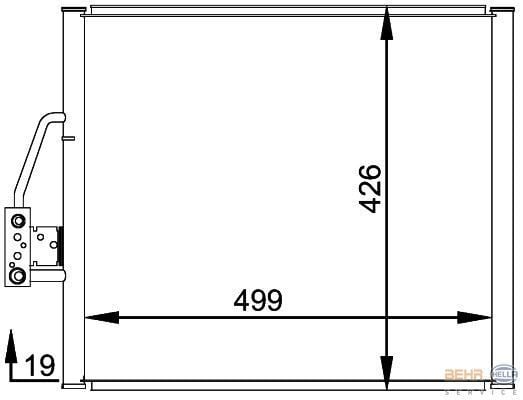 BEHR 8Fc351300-001 Klima Radyatörü Bmw E39 96-03 E52 Z8 4.9 00-03