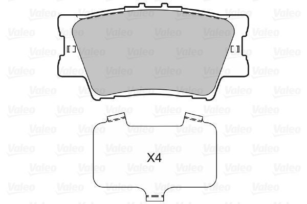 VALEO 598819 FREN BALATASI ARKA RAV4 06-12