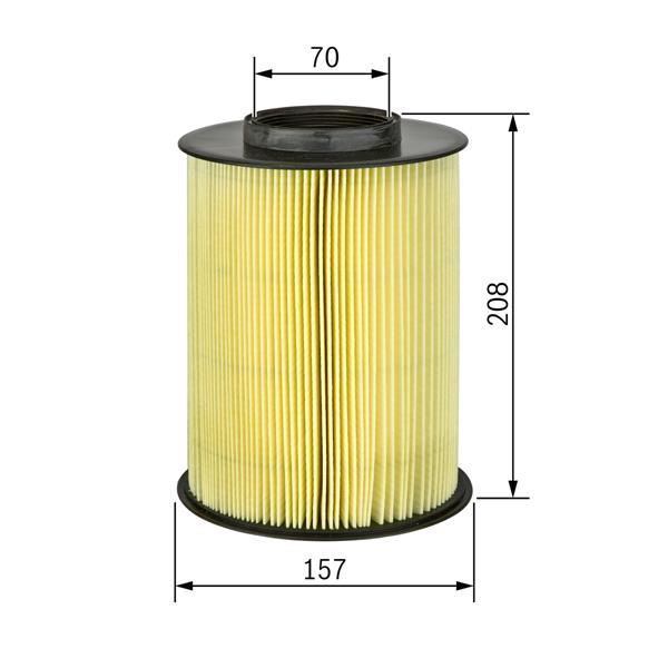 Bosch F026400389 Hava Filtresi Mercedes W211 W219 W221 W164 05-