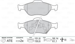 VALEO 670026 ÖN BALATA YARIS 1.0VVTİ 1.3VVTİ 1.4D4D (06=>09=>11=>