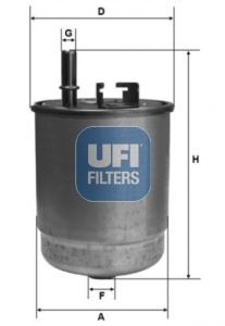 Ufı 24.129.00 Ufı Mazot Filtresi İ30 1.6 Crdi