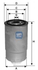 Ufı Mazot Filtresi Punto Ducato / Boxer / Jumper / Passat / Trans