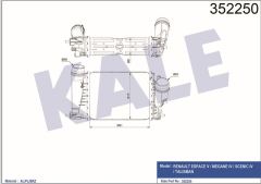 Kale 352250 Intercooler Espace V Megane Iv Scenıc Iv Talısman 1.6