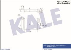 Kale 352255 Intercooler Logan Iı Mcv Iı Sandero Iı Clıo Iv 0.9 Tc