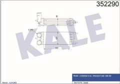 Kale 352290 Intercooler C5 Iıı 508 508 Sw1.6 Hdı 08-