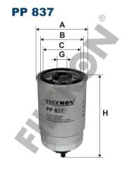 Filtron Pp837 Yakıt Filtresi Astra-Corsa-Vectra-Traffıc-Boxer-Pal