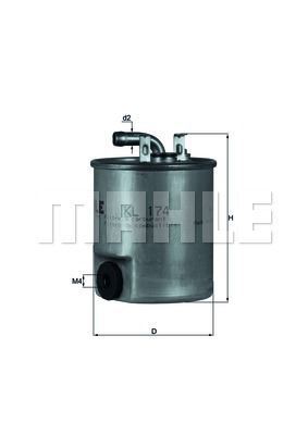Knecht Kl174 Mazot Filtresi Sprınter 00-06 Vıto 110 Cdı