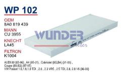 WUNDER WP102 POLEN FİLTRESİ - VOLKSWAGEN PASSAT 96