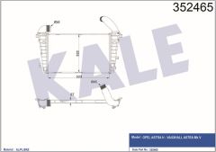 Kale 352465 Turbo Radyatörü Intercooler Opel Astra H